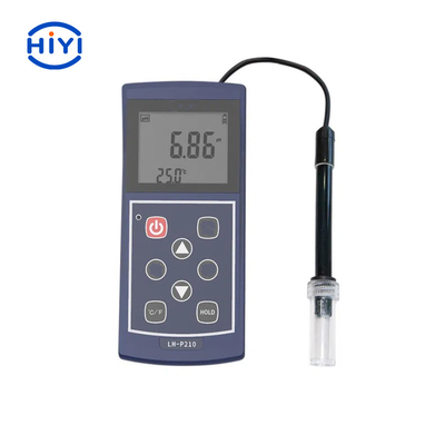 LH-P210 ο φορητός ψηφιακός μετρητής pH μετρά επίσης τη δυνατότητα ηλεκτροδίων και τη θερμοκρασία της λύσης